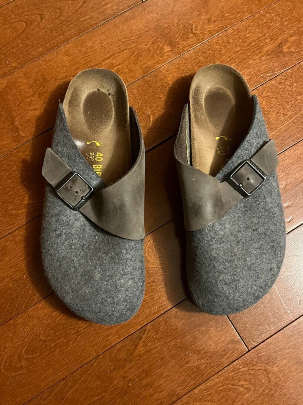 Grey Felt Birkenstock Size 40